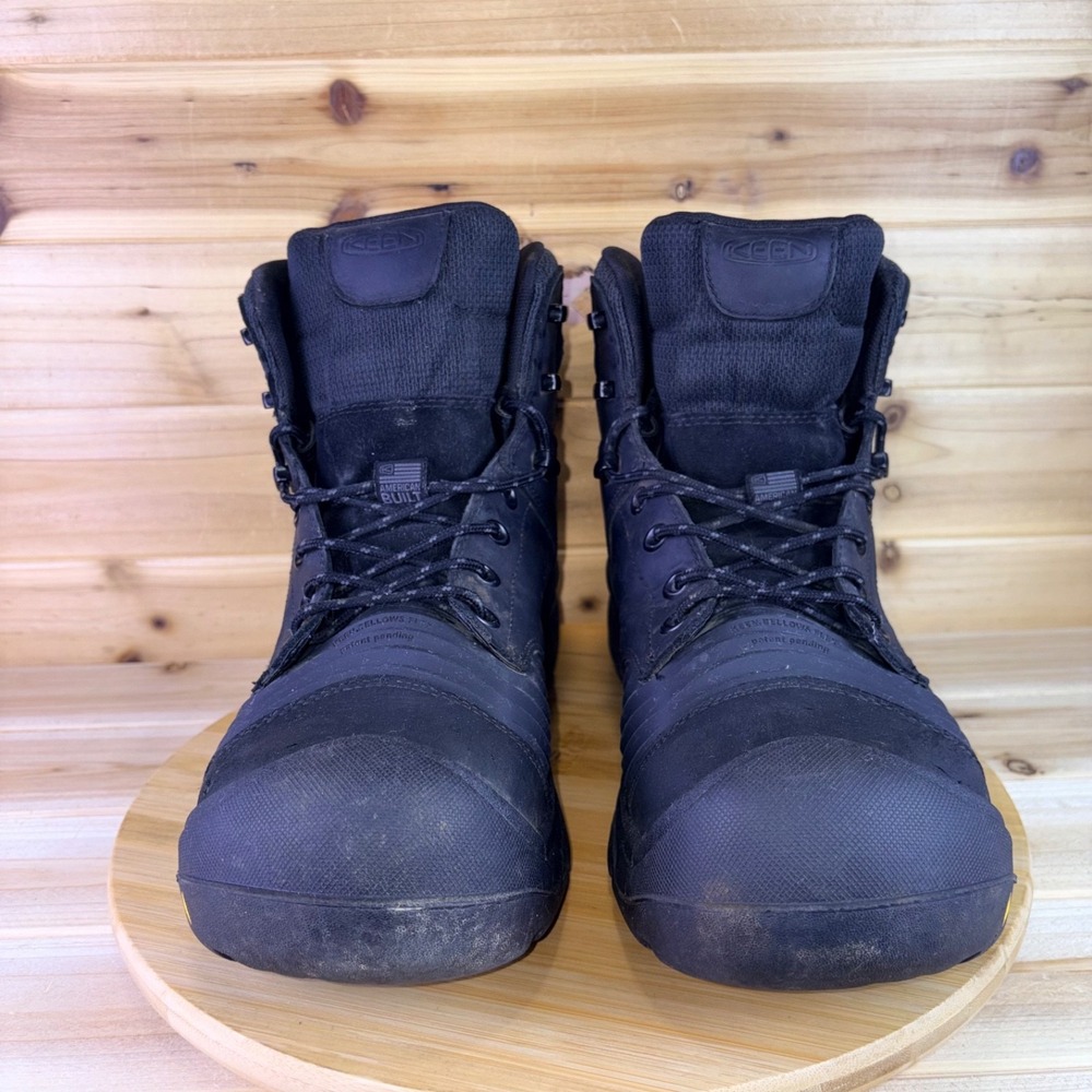 KEEN Work Boot Men 14D Black Utility Portland 6" KBF Waterproof Carbon-Fiber Toe - Picture 5 of 15